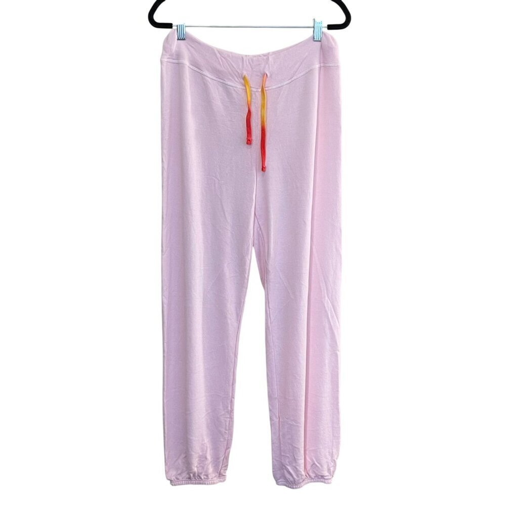 Sundry Womens Light Pink Sweatpants With Colorful Drawstring Medium NWT